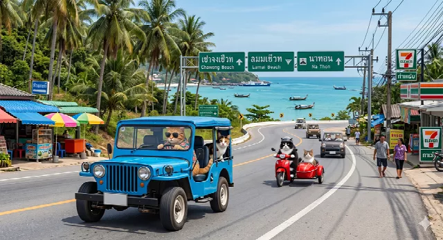 Features of renting a car in koh Samui